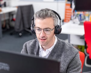 Nick - Working - Closeup - Office