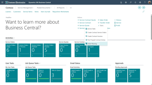 Service Manager Role Centre